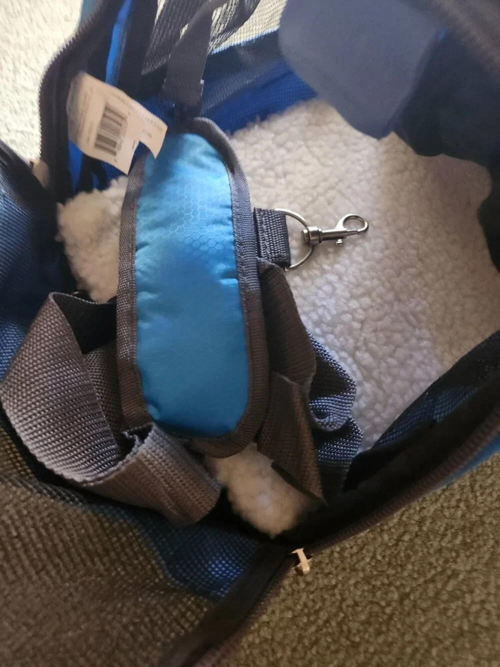 World Pet Small Pet Carrier Fits Cats and Small Breed Animals Blue 15 L X 8 H X